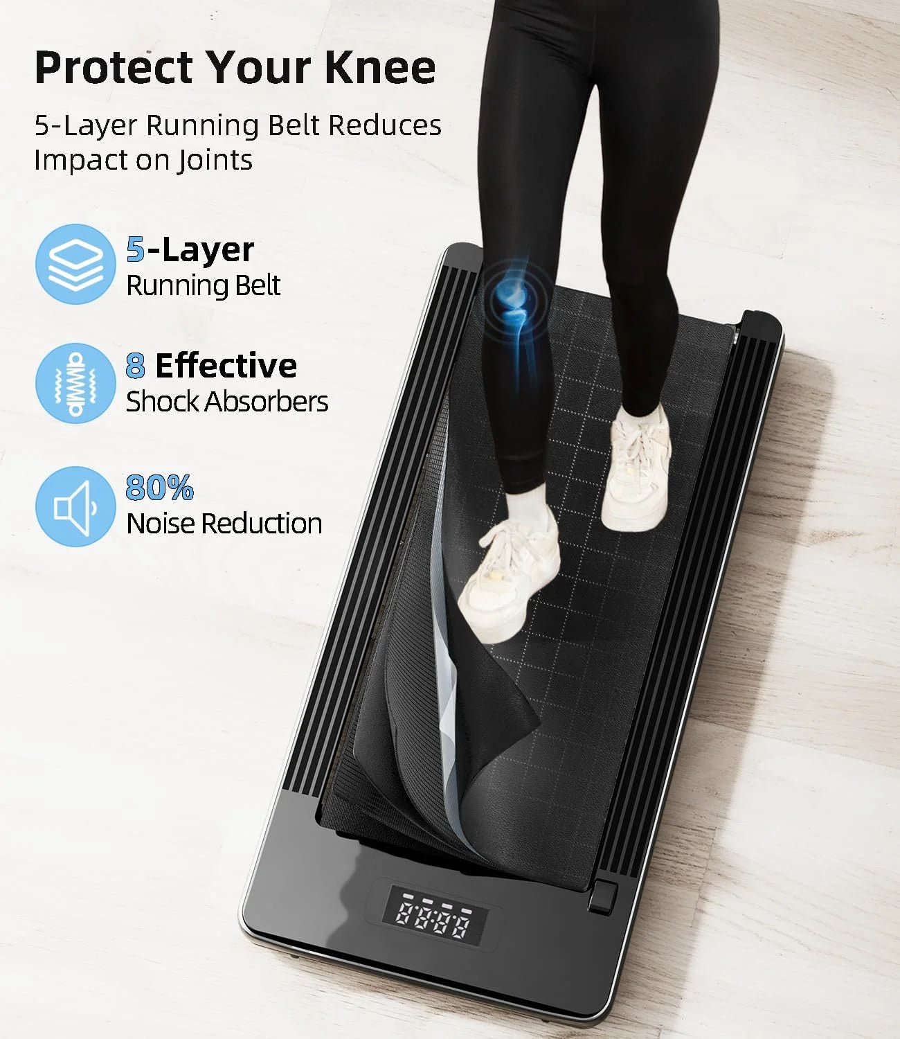 Walking Mat - under Desk Treadmill, Home/Office Treadmill, Portable Treadmill, under Desk Walking Mat Treadmill with Remote Cont