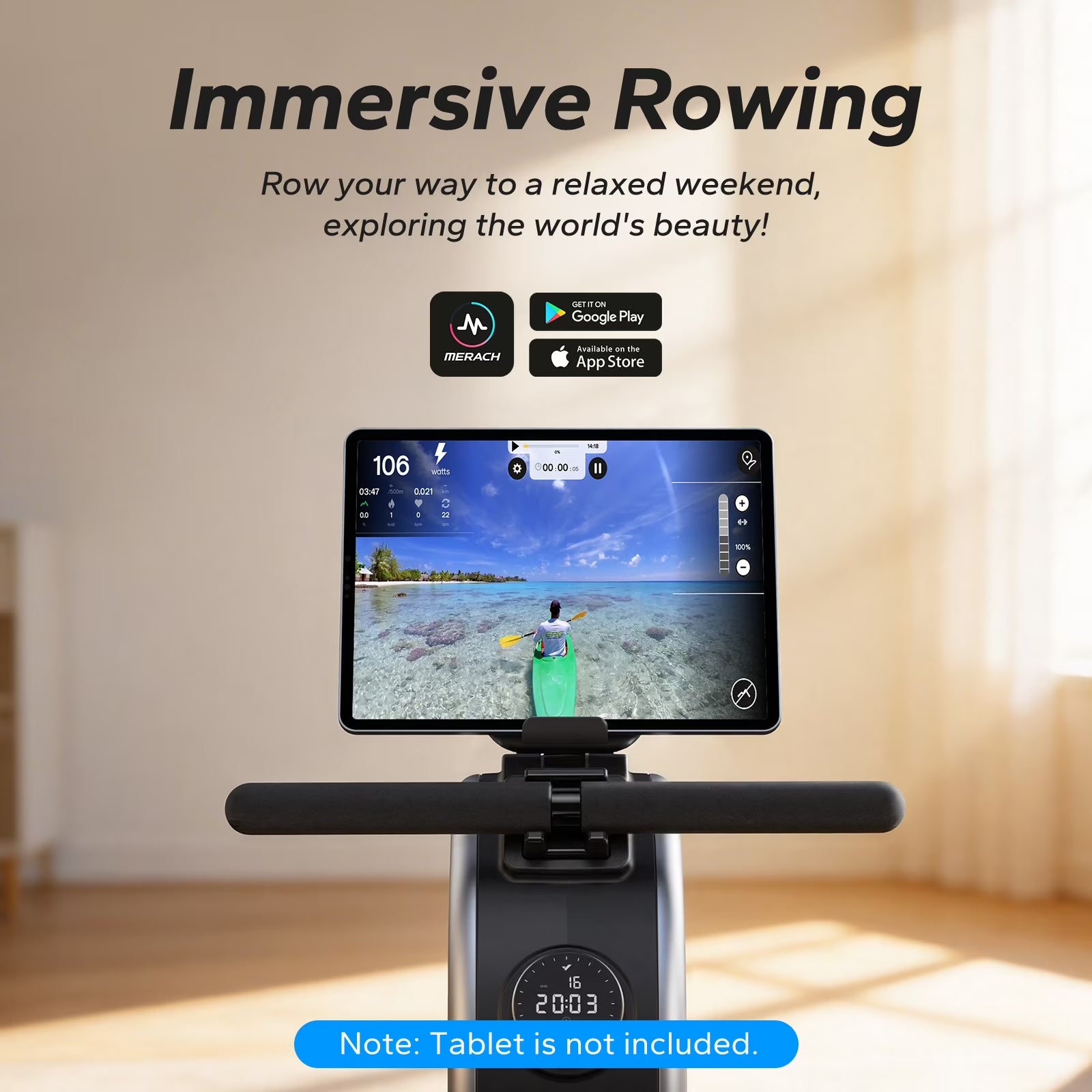 Rowing Machine, 16 Levels of Quiet Magnetic Smart Auto Resistance, 350 Lbs Weight Capacity Rower Machine for Home Workout Use