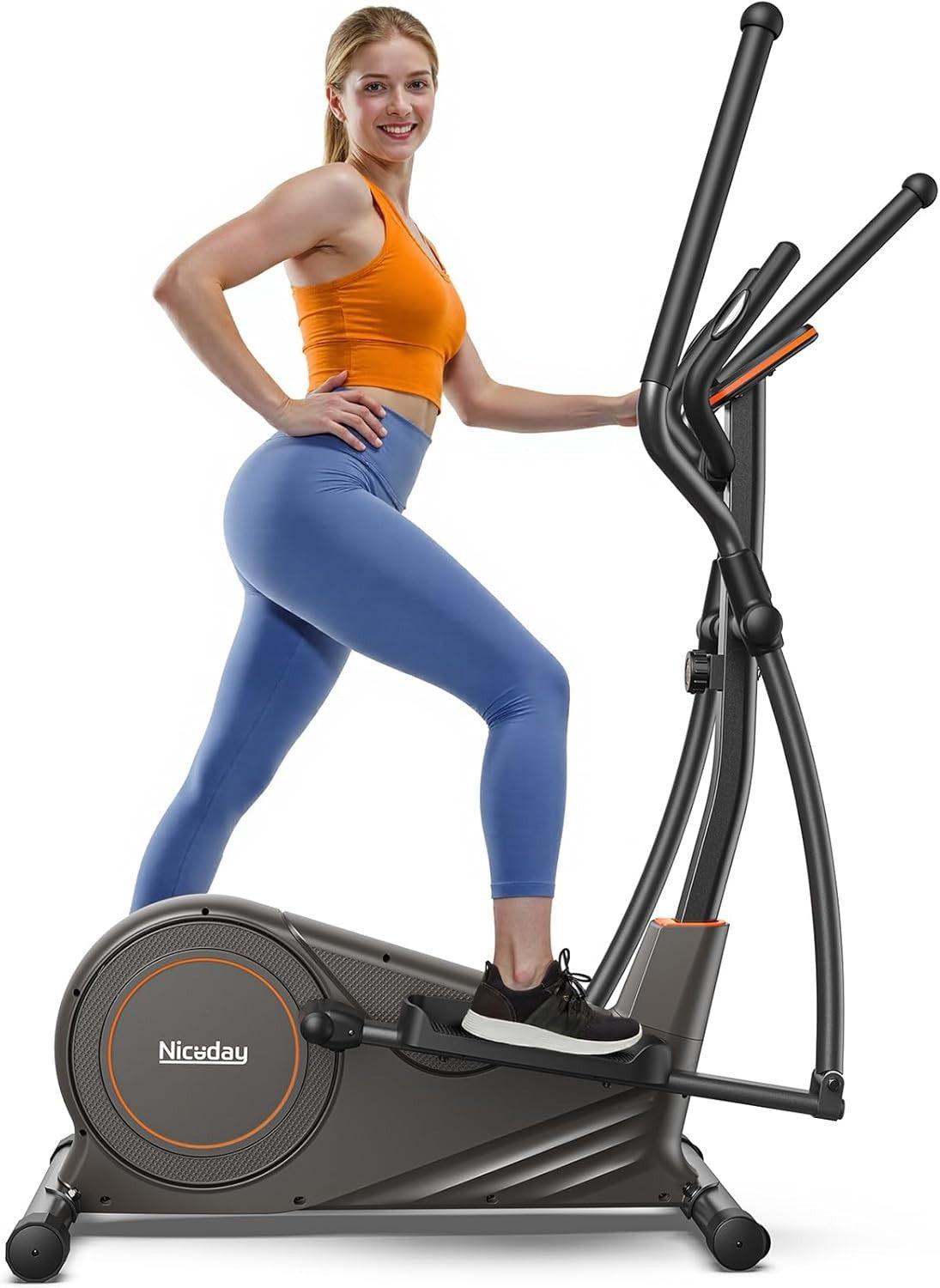 Elliptical Machine Elliptical Exercise Machine with 16-Level Resistance for Home